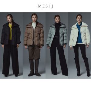 메시제이 25FW 니트배색 패딩 점퍼