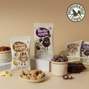 [산과들에] 인절미/바사삭아몬드 총 30봉 (견과류 간식과자)