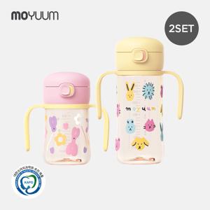 [모윰] 3세대 NEW 260도 PPSU 원터치 빨대컵 170ml+270ml 2종세트 - 디자인 선택