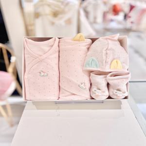 [에뜨와] (4종말띠)토드배내저고리x귀달이모x속싸보x안스양말세트 (07R017401)