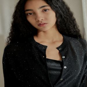 [런칭가 239000원] 누캐시미어 FW 멜팅캐시미어 글리터링 가디건