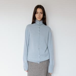 [런칭가 189000원]누캐시미어 25FW 캐시미어100% 하이넥 셔츠가디건