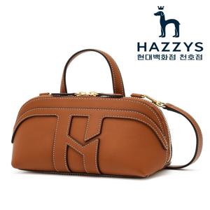 [헤지스ACC] HIWA6E570W2 [H20] 브라운 H 로고 장식 소가죽 미니 토트백 겸 크로스백