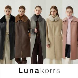 루나코어스 호주산 양모100 FAUX 무스탕 롱코트