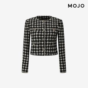[모조에스핀] 블랙체크 트위드 자켓 J254XSF108
