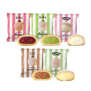 [노티드] 도넛 16봉(우유3개+바닐라3개+초코3개+말차라떼3개+라즈베리3개+만쥬1개)