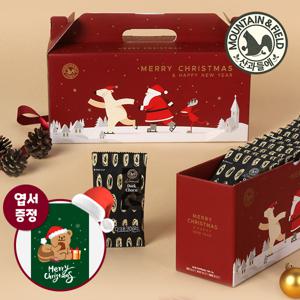 [산과들에] 다크초콜릿아몬드 20봉 크리스마스 선물세트 (초코볼20입)