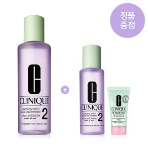 [12][단독] 크리니크 각질케어토너 2번 400ml (+200ml 정품 / 클렌저 30ml)