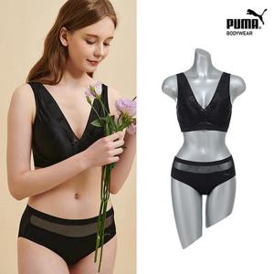 [푸마 언더웨어]릴렉스 소프트 브라팬티 2종 BK1 여성 최신상