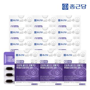 [종근당] 20100 저온 초임계 알티지 오메가3 루테인 지아잔틴 24 12박스 / 식물성캡슐 4중복합기능성