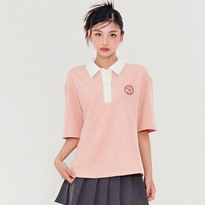 [체이스컬트]여성 세미 오버핏 카라 티셔츠-BEPG5752B0Z