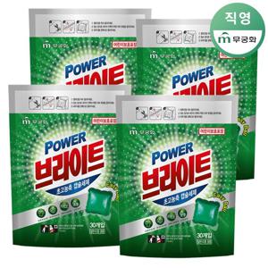 무궁화 파워 브라이트 초고농축 캡슐세제 파우치(숲향) 4개 (120개입)