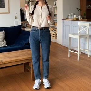 [MADE/기모]벤디 히든밴딩 보이핏 데님팬츠(2color)