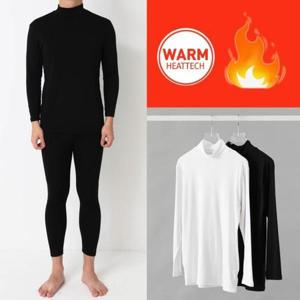 [프랭키뉴욕]프랭키뉴욕 남자 발열내의 기모 반폴라티 얇은 내복 남성 얇은 상의 목폴라 IS0TS3