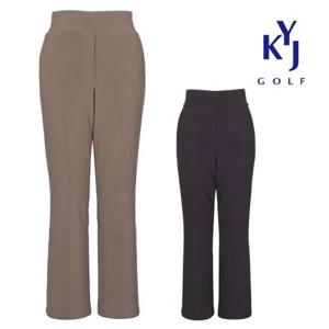 [김영주골프][김영주골프] 여성 뱃살보정 팬딩팬츠 나팔 부츠컷 바지 겨울기모 스판 골프 KNWLSL78