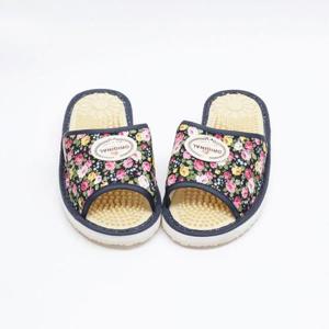 국산 레트로 플라워패턴 지압슬리퍼 사무실실내화