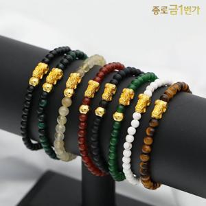 [종로금1번가] 순금 팔찌 비휴 볼 원석 1.875g