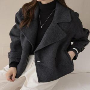 [디얼마미][디얼마미] 헨리울 핸드메이드 자켓 /마담 미시 중년 여성 빅사이즈 40대 50대