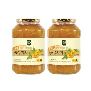 녹차원 꿀유자차 1kg+1kg (1+1)