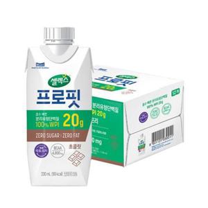 [셀렉스]프로핏 웨이프로틴 드링크 초콜릿 330ml 12팩  스포츠 단백질음료 더단백