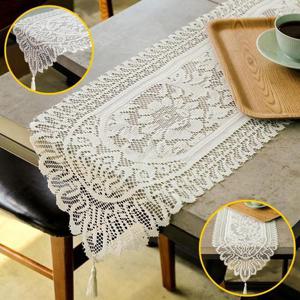 [써니 생활]테이블 식탁 서랍장 레이스 러너 덮개 1개