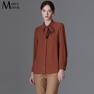 [모리모리스] 줄리아 페미닌 타이넥 블라우스