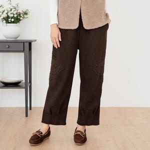 마담블리 엄마옷 레이스코듀로이기모팬츠-D000114-