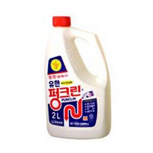 욕실용품 유한락스 펑크린 2리터 화장실청소 싱크대청소 1개