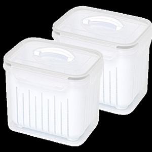 이지앤프리 프루트 채반 밀폐용기 3.7L 2P