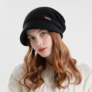 [루즈루나] 나리 니트 여성 겨울 버킷햇 벙거지 모자