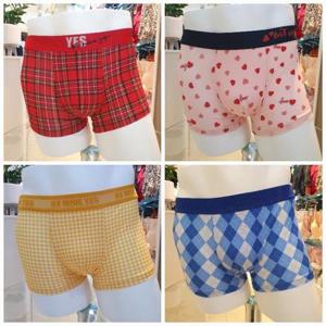 예스 DP02 컬러풀 남성 드로즈 팬티 4종세트 남자 편한 속옷 사각 팬티 학