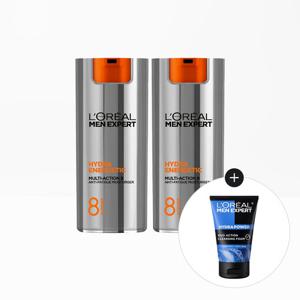 [로레알파리] 맨 멀티액션 8 안티에이징 로션 50ml 2개+맨 아쿠아 폼 50ml