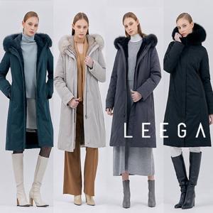 [런칭가 498,000원][LEEGA] 풀스킨 밍크콤비 폭스퍼 롱 구스다운