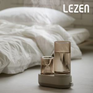 [르젠] 가열식 가습기 끓이는 온열 가열 아기 가습기 저소음 저전력 모래시계 가습기_그레이