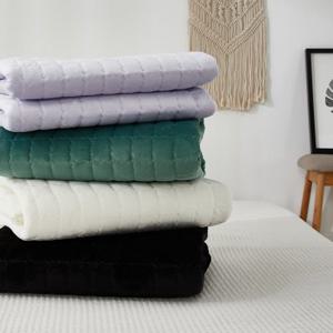 [몽쉐어] 레이트 극세사 침대패드 Q 4color