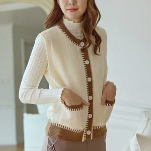 단추 포켓 포인트 니트 베스트 3종 택1