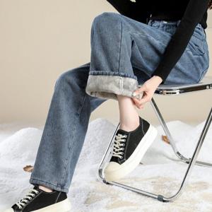 [마마스제이] 페리스융털데님 Q0274_여성기모바지