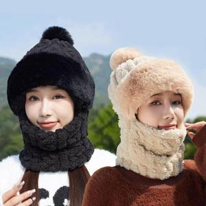 [JHQRLG71_4B]겨울 외출 여자겨울모자 꽈배기 뽀글이 모자