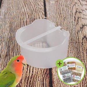 프리미엄 반달모이통(중) 앵무새 급식기 걸이형 물통