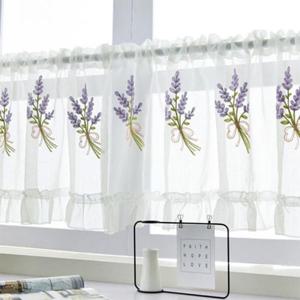 [러빙랩]러빙랩 라벤더 프릴 주방 창문 인테리어 바란스 커튼