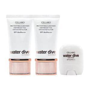 [셀라보][홈쇼핑 최신상] 셀라보 워터 다이브 선 크림 60g 2개+선스틱 25g 이찬석