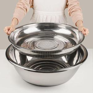 김장하는날 스테인리스 대형 소쿠리 채반 (WFFXVVL)