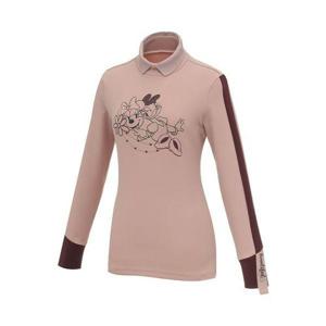 [디즈니골프]여성 소매 배색 긴팔 카라 티셔츠 DM3LTS007