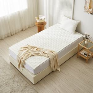 ♥홈앤특가/국내생산매트♥ 한일의료기 카본탄소매트 2in1 전기요 패드핏 크림 슈퍼싱글(110X200cm)