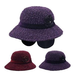 [지와이] 국내산 귀달이 벙거지 모자 안감누빔 패딩 기모 겨울 여성 방한 모자 무지개부클