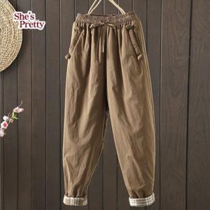 [쉬즈프리티] 레시피퀼팅밴딩팬츠 L까지_여성기모팬츠