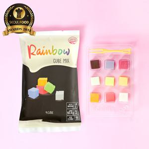 [레인보우큐브치즈] 9가지맛 과일큐브치즈 10팩 (팩당/5.6g x 9큐브)