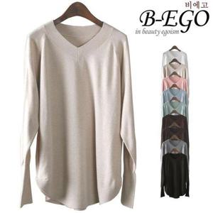 [비에고]Y756_따뜻한 루즈핏 롱니트