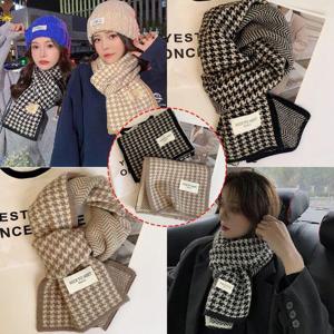 패션템 여성여자 겨울 니트패턴 퍼링숏쁘띠미니목도리머플러 데일리룩