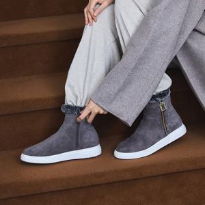 ★홈앤특가★엘칸토 마쯔 여성 스웨이드 퍼 캐주얼 부츠 3cm LCWA25M34V